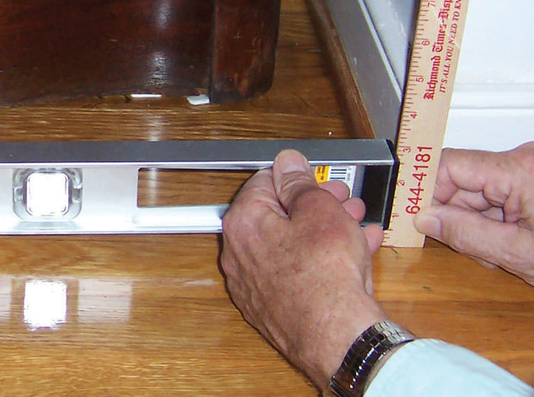 Sinking Uneven Floor Repair In Minnesota And Wisconsin Duluth A Floor That Is Sinking By Half Inch